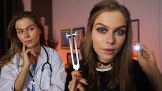ASMR Eye Exam & Ear Exam by Russian Medical Student.  Bilingual Medical RP (Layered Sounds)