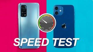 Xiaomi Mi 10T Pro 5G vs iPhone 12 Speed Test - WOW 