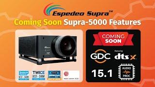 Supra-5000 cinema projector featuring built-in  DTS:X™ Immersive Audio Solution