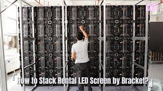 How to Stack EA500C6 Rental LED Screen by Bracket? | EagerLED LED Video Wall Factory