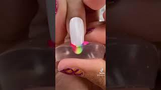 French Manicure Stamper Nail: Rainbow Version 