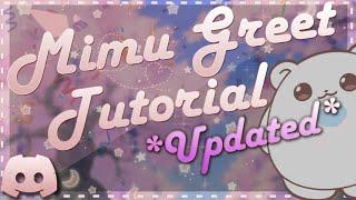 UPDATED! Mimu greet message ️| discord tutorial | mswannyy