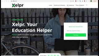 Best online Tutoring Website - Xelpr.com . Xelpr Your Education Helper