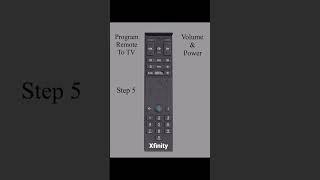 Pair Xfinity XR15 Voice Remote to TV for volume and power. #shorts