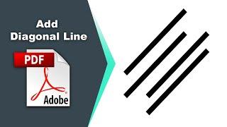 How to add a diagonal line in a pdf file (Comment) using Adobe Acrobat Pro DC