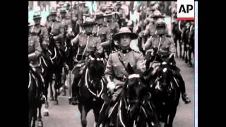 MOUNTIES RIDE IN LONDON (Royal Canadian Mounties)