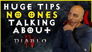 10 Overlooked Tips You WILL REGRET Not Knowing - Diablo 4