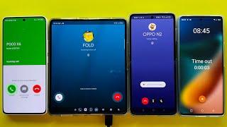 Incoming Call +Google Meet + Timer | Poco X6/Samsung Z Fold3/OPPO Find N2 Flip/Blackview A200 Pro