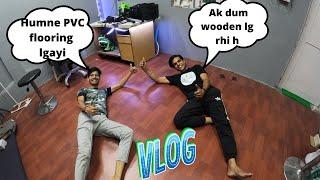 Aaj humne pvc flooring mat lgaya kudh se - Cool Engineers - Vlogs