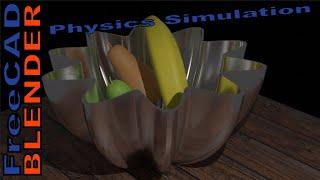 FreeCAD Bowl Model and Blender Physics Simulation with Allvisuals4u |JOKO ENGINEERING|