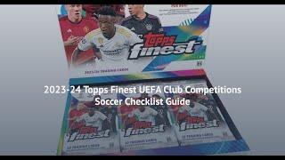 2023 24 Topps Finest UEFA Club Competitions Soccer Checklist #topps #uefa #checklists