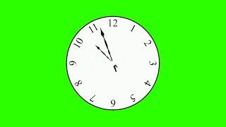 Animated Clock #1 / Green Screen - Chroma Key