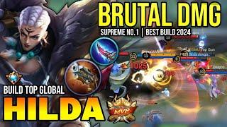 HILDA BEST BUILD 2024 | BUILD TOP GLOBAL HILDA GAMEPLAY | MOBILE LEGENDS