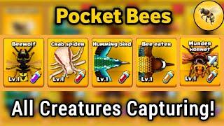 Pocket Bees Capturing All Creatures  | Pocket Bees Colony simulator - Part 4