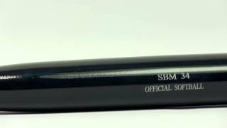 BWP Maple Wood Softball Bat: BWPSBM Black Slow Pitch