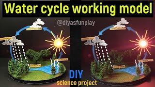 water cycle working model - water cycle project working model - science project - diyas funplay -diy