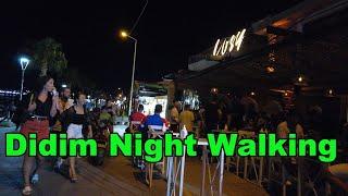 4K UHD - Didim Night Walking - Turkey Aydın Didim Walking Tour