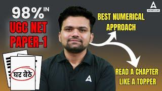 98 % In UGC NET Paper 1 Best Numerical Approach Read A Chapter Like A Topper
