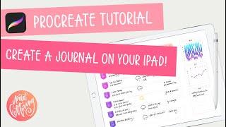 How to create a journal on your iPad using the Procreate app