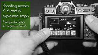 Shooting modes P, A and S explained simply (Fuji-X and others) | Photography basics, Part 2 (2020)