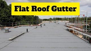 Tying a Rain Gutter into a Rubber Roof