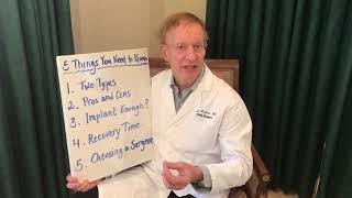 5 Things to Know Before Breast Augmentation Surgery | Breast Implants | Dr. Mark Mitchell Jones