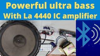 powerful ultra Bass audio amplifier ll from La 4440 IC with USB, MP3,BLUETOOTH