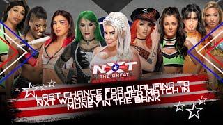 WR3D NXT TGAB || WOMEN'S BATTLE ROYAL || LAST CHANCE QUALYFING MATCH IN MITB LADDER MATCH ||