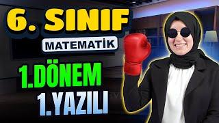 6.Sınıf Matematik 1.Dönem 1.Yazılıya Hazırlık  #2024