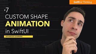 Animate Custom shapes with AnimateableData in SwiftUI | Advanced Learning #7