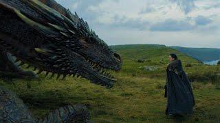 Дракон знакомится с Джоном Сноу.  Возвращение Джороха. Игра престолов 2011-2019 г.