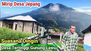 Suasana Desa Tertinggi Gunung Lawu Ketika Badai Dingin Melanda