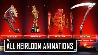 All Apex Legends HEIRLOOM Animations & Wattson Heirloom Included - Season 10