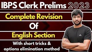 PracticeMock-IBPS CLERK 2023 ENGLISH REVISION | LIVE MOCK | StudyQuick by Varun Chitra | #ibpsclerk