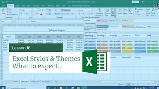 How to use Excel Styles & Themes | Excel Tips & Tricks