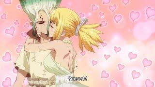 Kohaku x Senku unromantic kiss scene ||  Dr Stone: New World || Anime Kiss Scene