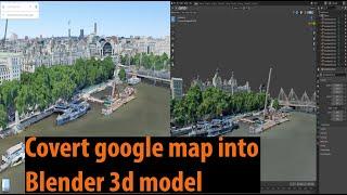 import from Google map into Blender