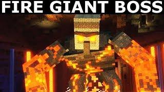 Fire Giant Boss Battle - Minecraft: Story Mode Season 2 Episode 4: Below The Bedrock