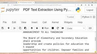 How to Extract Text From PDF File In  Python - PyMuPDF