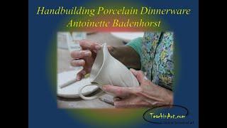 Handbuilding porcelain dinnerware e-course with Antoinette Badenhorst | TeachinArt