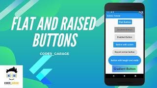 Flat Button | Raised Button | Flutter tutorial for beginners.