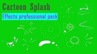 Free 50 Motion Elements Green Screen Splash Animation Cartoon Shapes Explosion