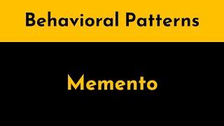 The Memento Pattern Explained and Implemented in Java | Behavioral Design Patterns | Geekific