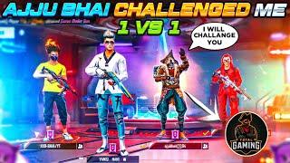 Ajju bhai Challenged me 1 v 1  Vamsi Nani gaming Garena free fire telugu