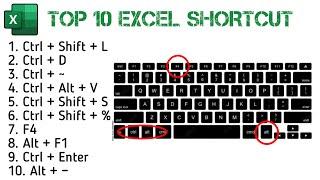 Top 10 Shortcuts in Excel Daily using in office | Mukul Jain