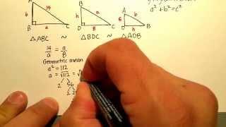 Triangles: Similar Right Triangles, Geometric Mean