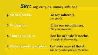 Ser vs. Estar