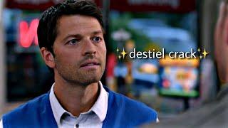 destiel being canon for 5 minutes not so straight