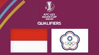 LIVE INDONESIA VS CHINESE TAIPEI QUALIFIER AFC U 23 #match day