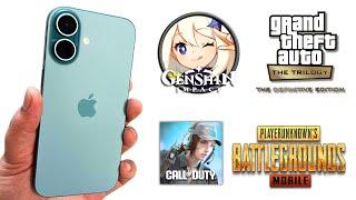 iPhone 16 Gaming Test | Genshin Impact, PUBG Mobile, GTA Trilogy Definitive Edition